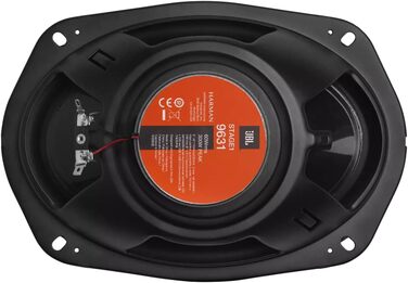 Автомобільні акустичні колонки JBL Stage1 9631, 3-смугові, 300 Вт, 16,5x23 см (6x9 дюймів), чорні, Harman Kardon, Hi-Fi звук