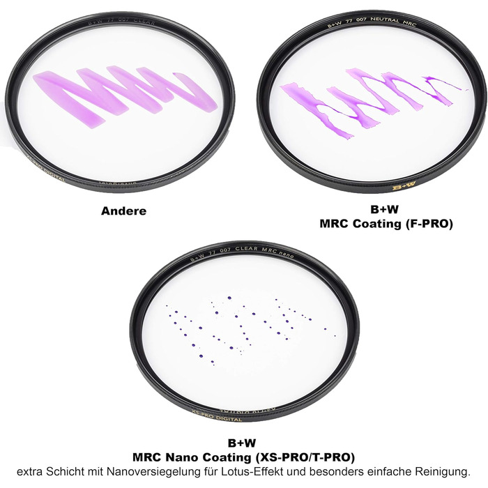 Фільтр захисний B&W T-Pro 67mm, MRC Nano, Titan-Finish, Ultra Slim, 16 шарів покриття