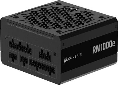 Блок живлення Corsair RM1000e (2025) 1000W ATX 3.1 PCIe 5.1, повністю модульний, 12V-2x6, Cybenetics Gold, чорний