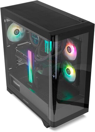 Корпус ПК NOX Xtreme Products HUMMER ETHER BK – білий, ATX/Micro-ATX/ITX, Midi-Tower з сіткою на передній та верхній панелі, скляна бокова панель, 3 x 140 мм вентилятори, підтримка до 10 вентиляторів, USB-C/USB 3.0