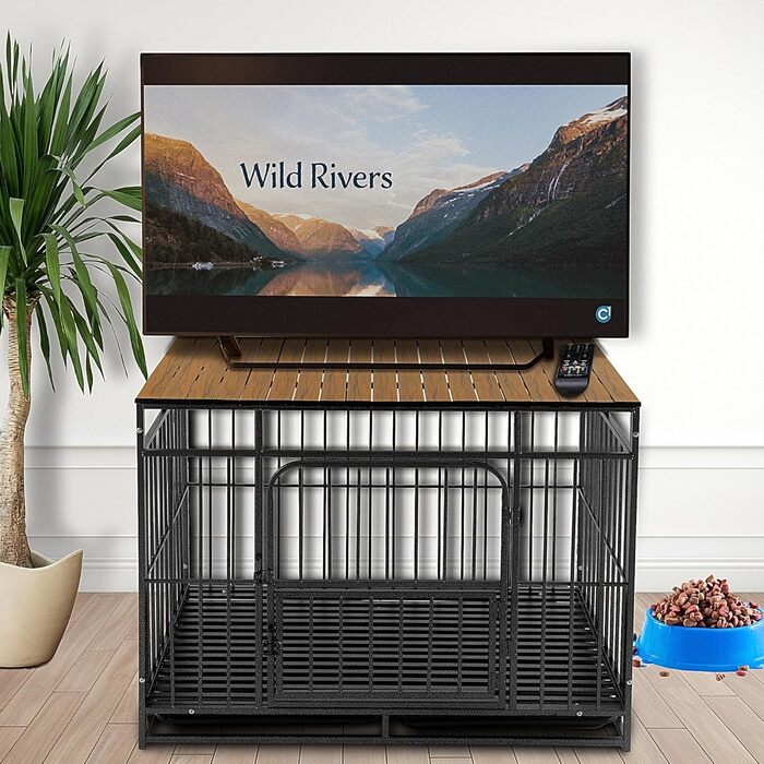 Насадка для переноски для собак з магнітами, алюміній, складана будка, декоративне зберігання, переноска для тварин, столик, горіх (тільки насадка) для переноски 91,4 см, для собак великих порід