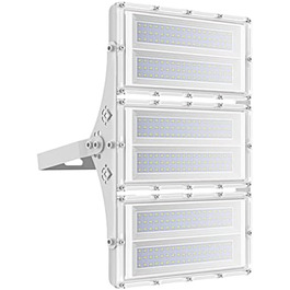 Viugreum Upgrade 300W LED Floodlight 24000LM Floodlight Outdoor IP65 Outdoor Floodlight 6500K Floodlight Cold White Spotlight Outdoor Floodlight Floodlight with 50cm Cable for Backyard Driveway Garage Hallway