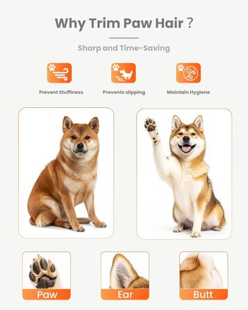 Триммер для собак Pfotentrimmer Paw Trim Pro: тиха, акумуляторна машинка для догляду за лапами, вухами та обличчям
