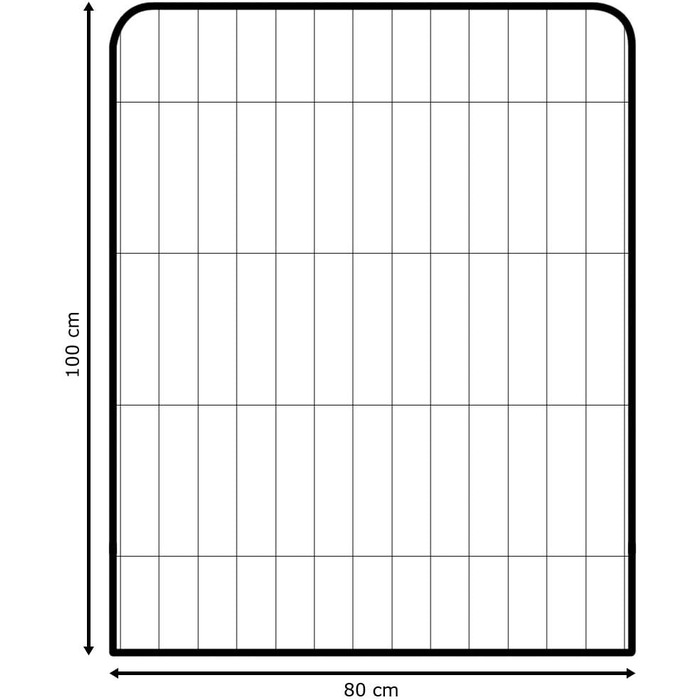 Клітка для цуценят Petigi, вольєр з порошковим покриттям, складана, розмір вічка 47 мм, для використання в саду, розмір (Ш x В): 80 x 100 см