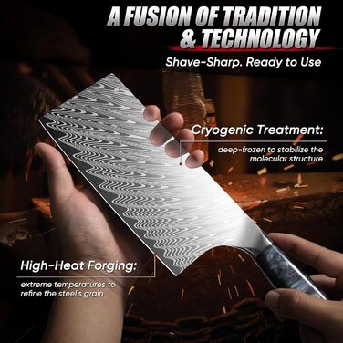 Набір кухонних ножів Dragon Riot з ергономічними дерев'яними ручками (Японія) - кухонний ніж, сантку, універсальний ніж