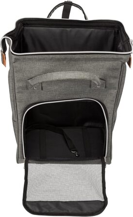 Рюкзак для собак TRIXIE AVA з металевим каркасом - відкривається зверху та спереду - з кишенями - коротка шлейка - знімна підкладка - 32 x 42 x 20 см - до 10 кг