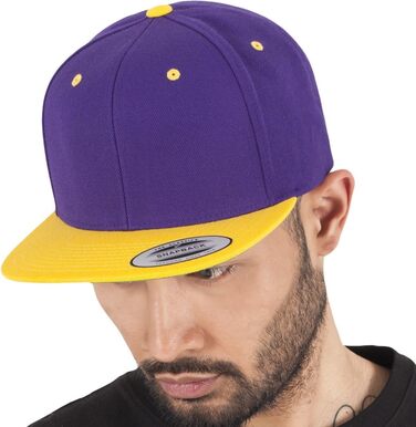 Кепка Flexfit Floral Snapback унісекс, для жінок та чоловіків, 2 кольори, універсальний розмір (pur/Gold)