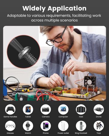 Електрична викрутка 36 в 1 Mini Electric Screwdriver set, акумуляторний набір з бітами H4, H6.3, 4 моменти, 1500mAh, інструмент для ремонту телефонів, окулярів, годинників, ноутбуків