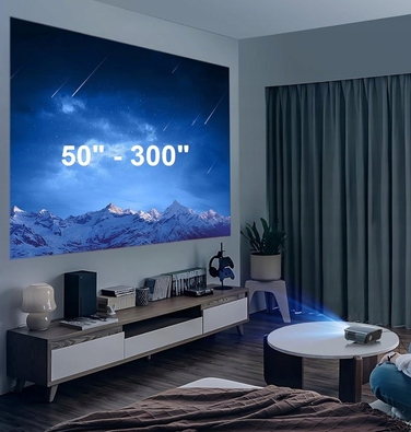 Проектор VIZIO TECH LED 46500 лм, Android TV 14, FHD 4K, сірий