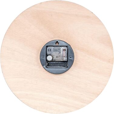Levandeo Wall Clock, 30x30cm, Clock as Image, Kitchen, Herbs, Spices, Cooking, Decoration (Wood, Round)