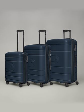Набір валіз REDOLZ Essentials 11 Trolley Set 3-teilig Midnight Blue (56 см) – розширюваний