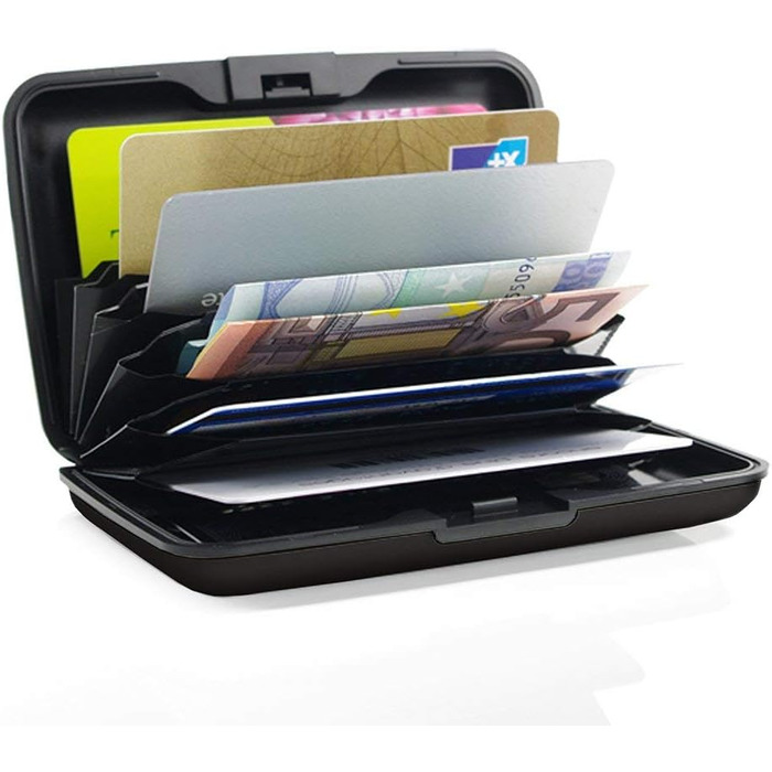 Алюмінієве картхолдер ÖGON -DESIGNS Smart Case Stockholm V1 з RFID захистом (Skull Style)