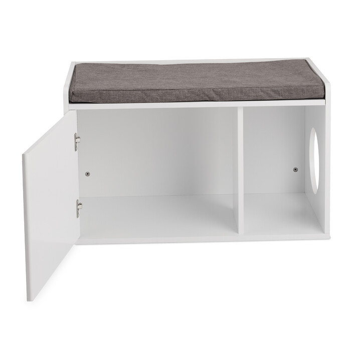 Relaxdays Cat Cabinet with Seat Cushion