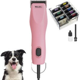 Машинка для стрижки собак Agrarzone Edition KM2+ з набором гребінців - Професійна тиха та маловібраційна машинка для грумінгів