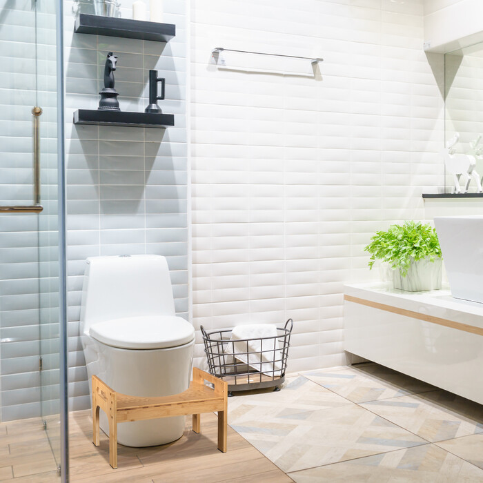 Bamboo Toilet Stool