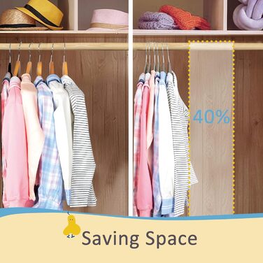ManGotree 35cm Kids Velvet Clothes Hangers, Ultra-Thin Children's Clothes Hangers with 360° Swivel Hook, Non-Slip Felt Pads for Teens, Sturdy and Durable (32 Pack, Grey)