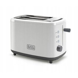 Тостер Black+Decker BXTO820E, білий, 820 Вт