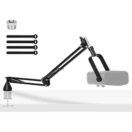 Кріплення для мікрофона HyperX QuadCast та інші - кріплення на стіл з поп-фільтром, сумісне з Blue Yeti, Razer Seiren Mini, YOUSHARES (8. Low Profile)