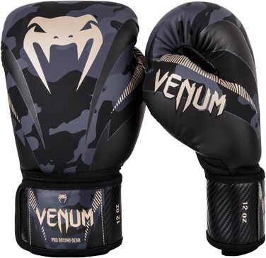 Боксерські рукавички VENUM Impact Dark Camo/Sand 12 Oz