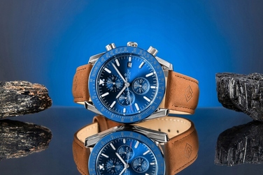 Чоловічий годинник Giewont Chronograph Sapphire, коричнево-синій GW8720-A2