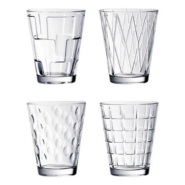 Набір келихів для води Villeroy & Boch Dressed Up 4 шт, 310 мл, кришталь, для соку, можна мити в посудомийній машині