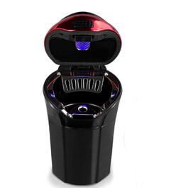 Попільничка для авто з LED-підсвіткою, з кришкою – для автомобіля, дому, офісу