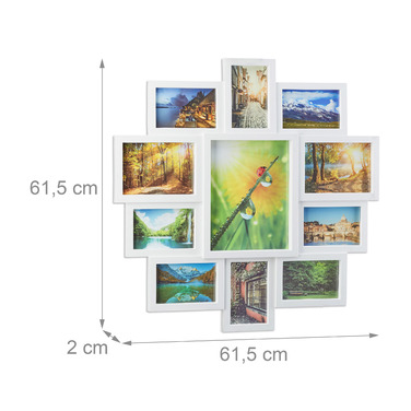 Relaxdays Photo Collage Frame - Holds 11 Photos