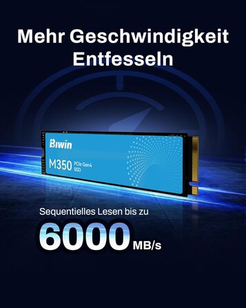 SSD BIWIN NV7200 M.2 2TB NVMe 2.0 PCIe Gen4x4 - до 7200 МБ/с, HMB, для ПК, ноутбука, PS5