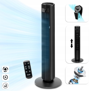Колонний вентилятор Levoit TempSense 42 DC Tower Fan, чорний