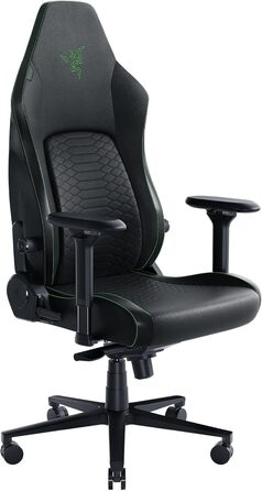 Ігрове крісло Razer Iskur V2 з адаптивною поперековою підтримкою, екологічною EPU-еко-шкірою, 4D-підлокітниками, зелений