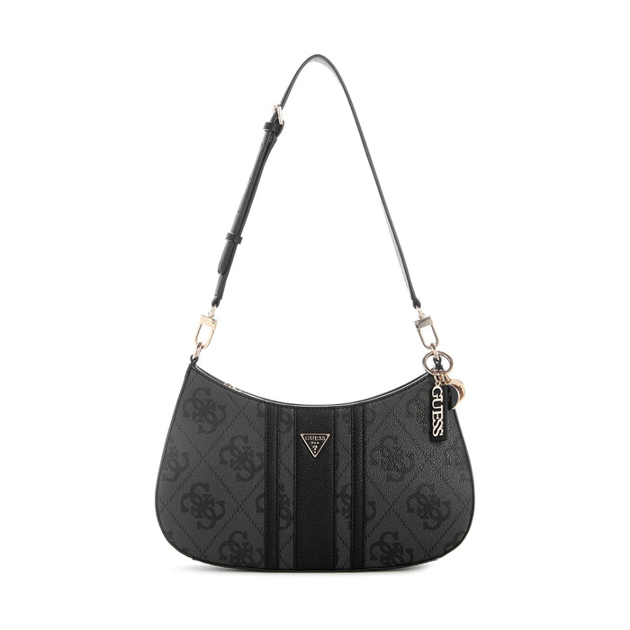 Сумка жіноча Guess Noelle II Top Zip Shoulder Bag Coal Logo - оригінал