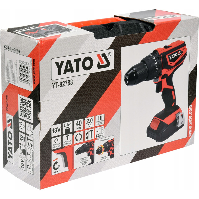 Акумуляторний шурупокрут Yato 18 V YT-82788