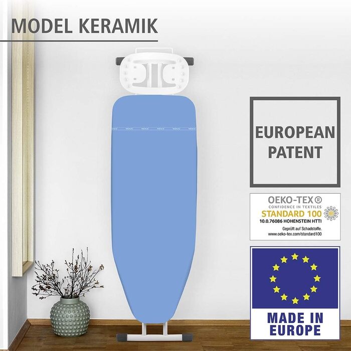 Чохол для прасувальної дошки WENKO Keramik M (XL/U) з терморефлексією та комфортною підкладкою, для праски з парою