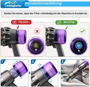 Фільтр HEPA для пилососа Dyson V11 Torque Drive Animal V15 Detect (комплект 2 шт.) - мийний, змінний фільтр #DY-970013-02
