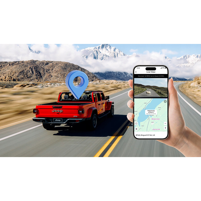 Відеореєстратор DDPAI Z60 Pro 4K HDR з GPS, Wi-Fi, Bluetooth та карткою пам'яті 128ГБ
