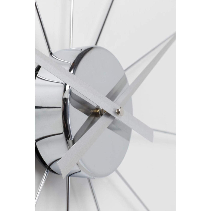 Kare Design Wall Clock Like Umbrella, 100cm Diameter, Clock, Modern, Minimalist, Aluminum Frame, Round, Battery not included (Rosegold)