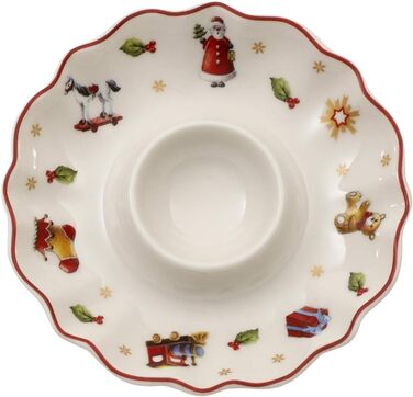 Преміальний порцеляновий підставка для яєць Villeroy & Boch Toy's Delight, білий/червоний/золотий