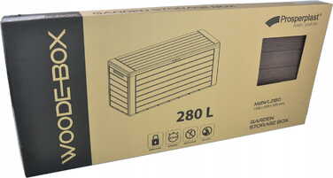 Садова скриня WOODEBOX 280л, антрацит - Prosperplast MBWL280-S433