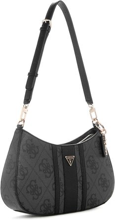 Сумка жіноча Guess Noelle II Top Zip Shoulder Bag Coal Logo - оригінал