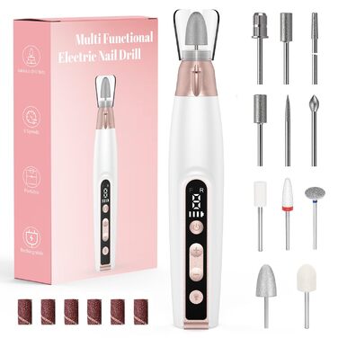 Електричний фрезер для нігтів 11 в 1: професійний набір для манікюру, фрезер для гелю та акрилу, 10000 об/хв, 9 швидкостей