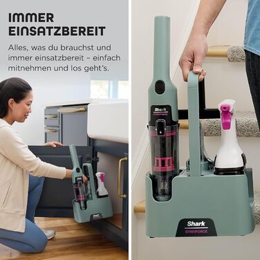 Shark StainForce: портативний бездротовий видалення плям та запахів для килимів та меблів (HX100EUCP)