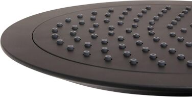 aquaSu® Shower Set Acana | Black | Showerhead: 3 spray patterns, pattern change via button & 12 cm spray plate | 150 cm metal shower hose | 60 cm shower rod | slider | anti-limescale nozzles | 72288 9 (Black - Bacila - Showerhead 24 Cm)
