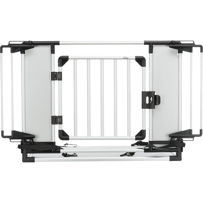 Універсальна сітка для багажника TRIXIE для собак - перетворює багажник на транспортну коробку - кути та бокові частини регулюються - легко складається для використання багажника - 94–114 × 69 × 53 см - 13201