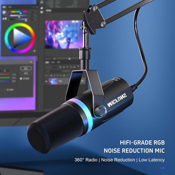 Динамічний мікрофон для подкастів S338, USB/XLR комплект для геймінгу та стрімінгу, мікрофон для співу та запису голосу