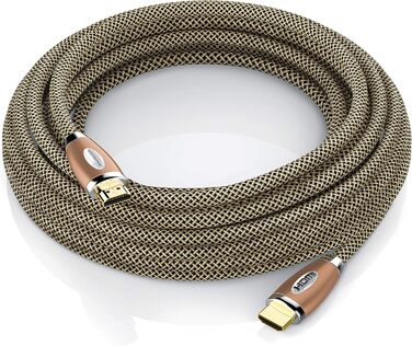 HDMI кабель 2.1 Premium 8K UHD II - CSL, 3 метри, Ethernet, 3D ARC CEC, високошвидкісний, 3-шарова екранація, мідний дизайн