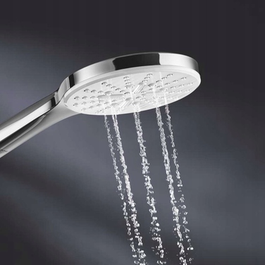 Душова лійка Grohe Rainshower кругла, біла, 3-функціональна