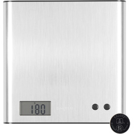 Кухонні ваги Salter 1066 BKDRAS15 Arc - цифрові, з LCD дисплеєм, максимальна точність, функція таро та додавання, чорний (Edelstahl)