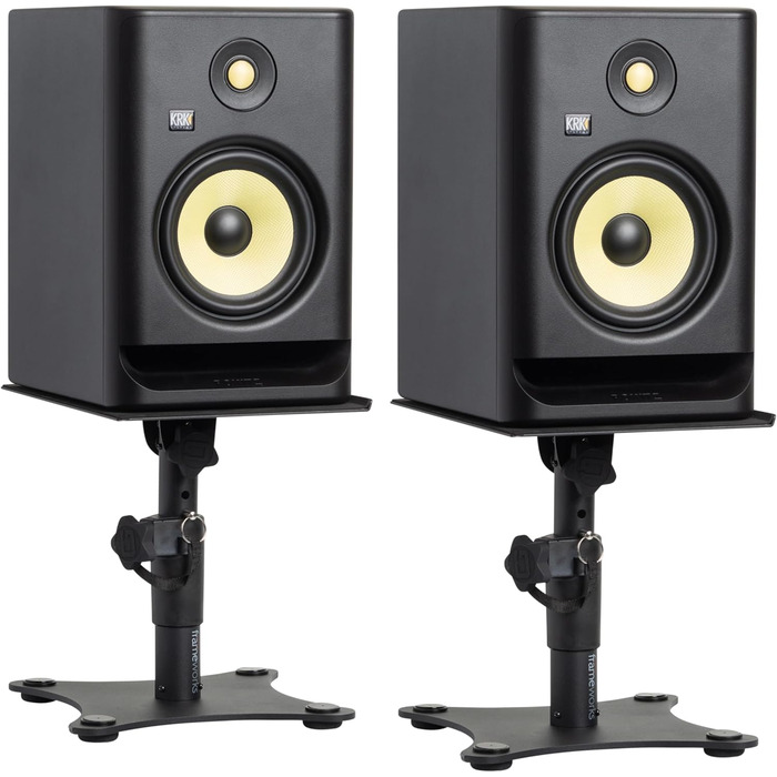 Підставка для монітора та динаміків Gator Frameworks: 2 шт., регульований кут 0-15°, з EVA-подушкою