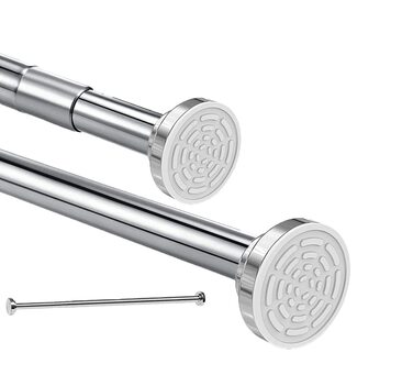 Телескопічна штанга для душу Siler 120-290 см, не потребує свердління, з нержавіючої сталі, висувна, регульована, для душу та ванни