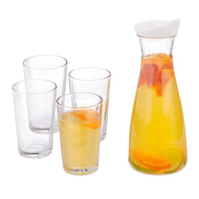 Relaxdays Water Carafe Set with Glasses